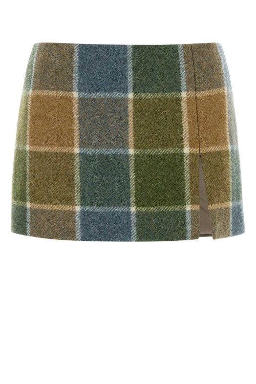 Embroidered wool mini skirt MIU MIU (MG2604SOOO1806)