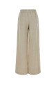 Melange beige linen blend wide-leg pant BRUNELLO CUCINELLI (MH528P9131)