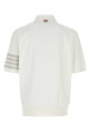 White cotton polo shirt White THOM BROWNE (MJP236AJ0253)