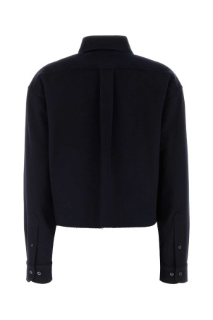 Navy blue wool blend shirt Blue MIU MIU (MK1659SOOO125Q)