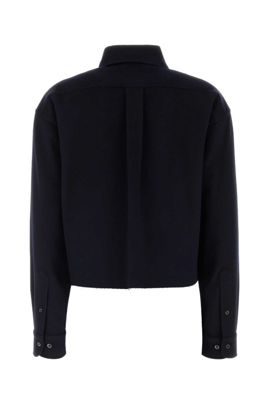 Navy blue wool blend shirt Blue MIU MIU (MK1659SOOO125Q)