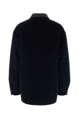 Midnight blue corduroy down jacket Blue MIU MIU (ML1322SOOO179R)