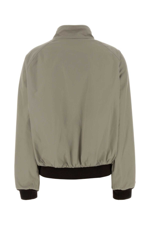 Dove grey cotton blend reversible jacket MIU MIU (ML1400SOOO1800)