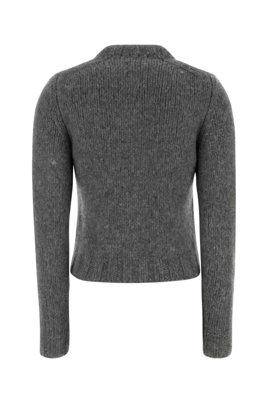 Grey cashmere cardigan MIU MIU (MMF00JSOOO18SQ)