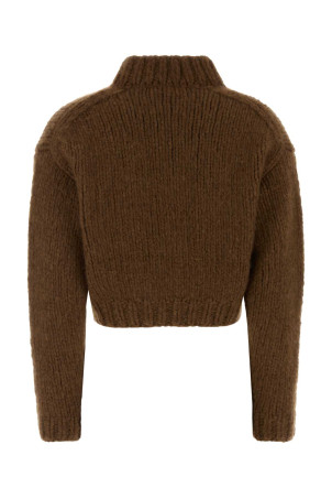 Brown cashmere cardigan MIU MIU (MMF00LSOOO18SQ)