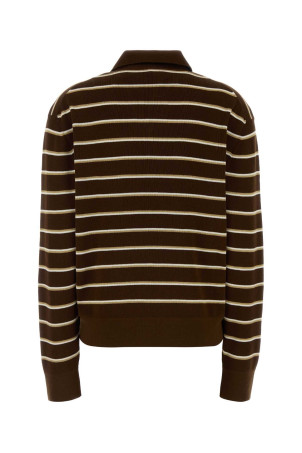 Embroidered stretch cotton blend polo shirt MIU MIU (MML03ESOOO183M)