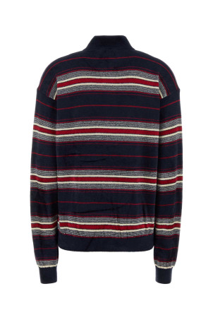 Embroidered chenille sweater Blue MIU MIU (MMR465SOOO185M)