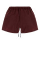 Burgundy tech fabric shorts MIU MIU (MP1809SOOO121I)