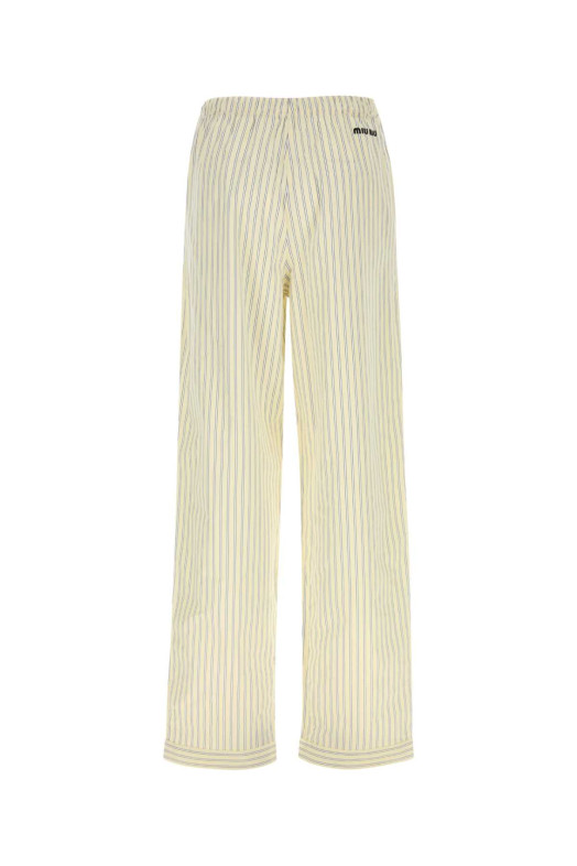 Embroidered poplin pyjamas pant MIU MIU (MP1829SOOO180U)