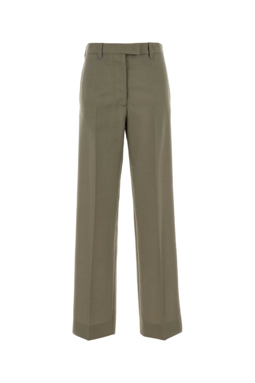 Sage green mohair blend palazzo pant MIU MIU (MP1942SOOO12I1)