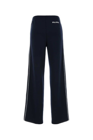 Midnight blue polyester joggers MIU MIU (MP1955SOOO14OA)
