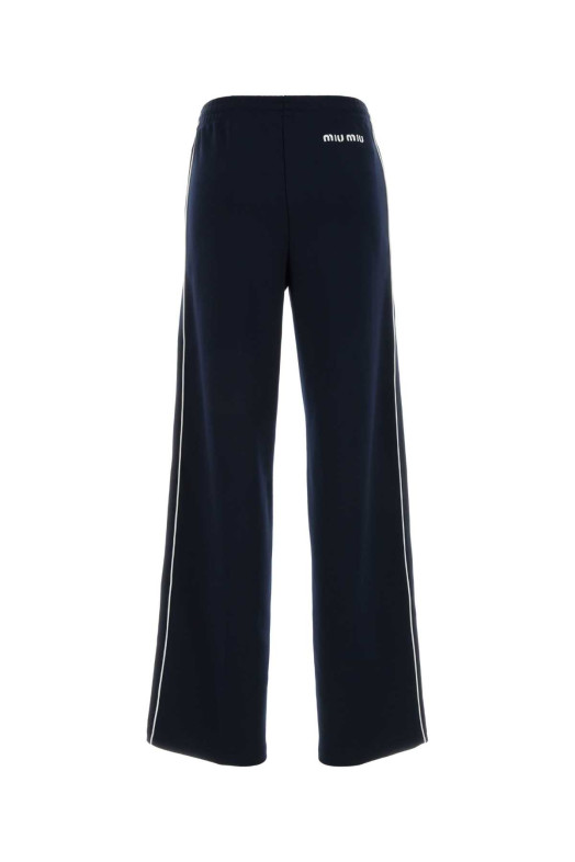 Midnight blue polyester joggers MIU MIU (MP1955SOOO14OA)