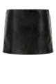 Black leather mini skirt Black MIU MIU (MPD831SOOO18BU)