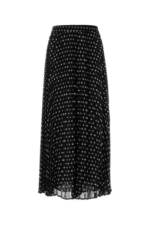 Printed crepe skirt White/Black MICHAEL BY MICHAEL KORS (MR670J5K9J)