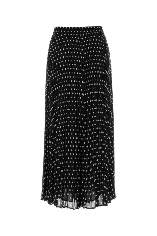 Printed crepe skirt White/Black MICHAEL BY MICHAEL KORS (MR670J5K9J)
