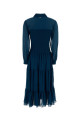 Blue georgette shirt dress MICHAEL BY MICHAEL KORS (MR682L77R3)