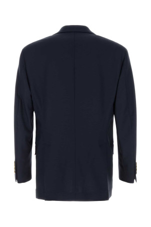 Navy blue wool blazer BRUNELLO CUCINELLI (MZ4008BFCG)