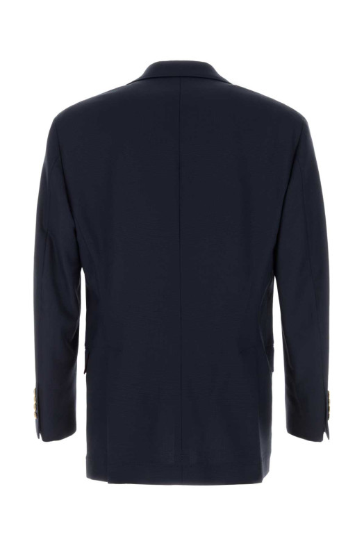 Navy blue wool blazer BRUNELLO CUCINELLI (MZ4008BFCG)