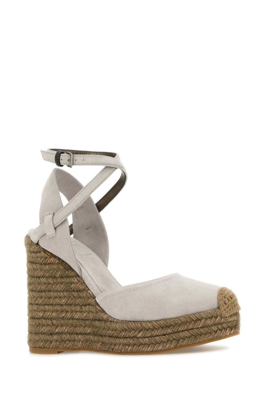 Light grey suede wedges BRUNELLO CUCINELLI (MZSFG3150)