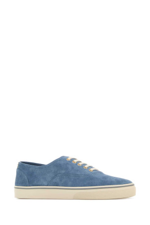Cerulean blue suede sneakers BRUNELLO CUCINELLI (MZUPIGZ334)