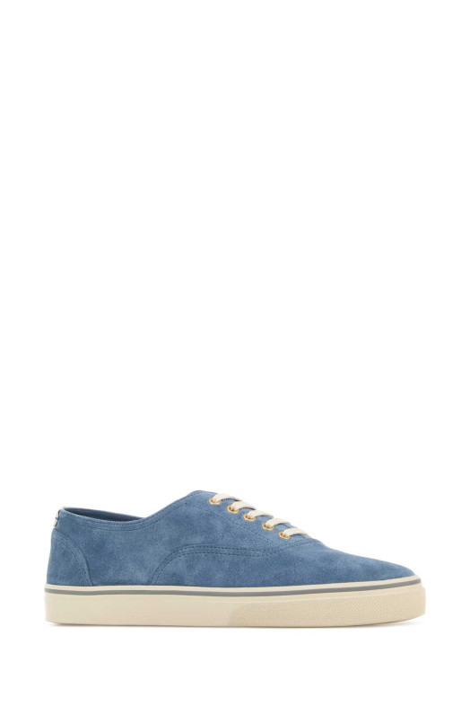 Cerulean blue suede sneakers BRUNELLO CUCINELLI (MZUPIGZ334)