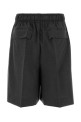 Charcoal wool shorts PRADA (P203KSOOO1XMY)