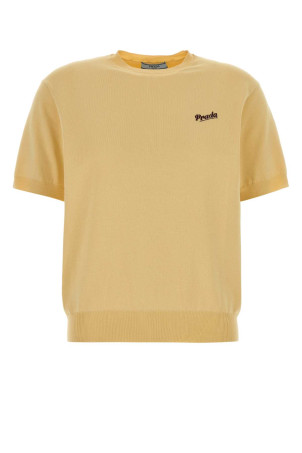 Yellow knit t-shirt PRADA (P24B3DSOOO19DA)