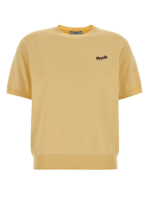 Yellow knit t-shirt PRADA (P24B3DSOOO19DA)