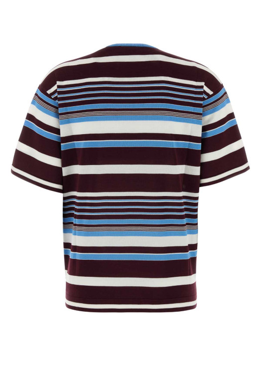 Embroidered cotton t-shirt PRADA (P24B3HSOOO19BR)