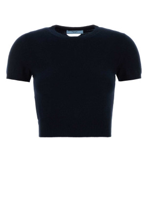Midnight blue cashmere sweater Blue PRADA (P24R2BSOOO17KC)