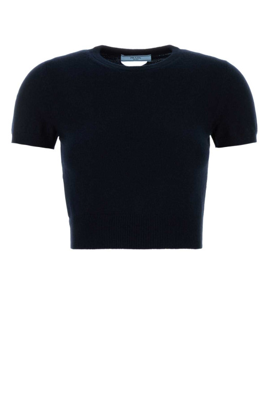 Midnight blue cashmere sweater Blue PRADA (P24R2BSOOO17KC)