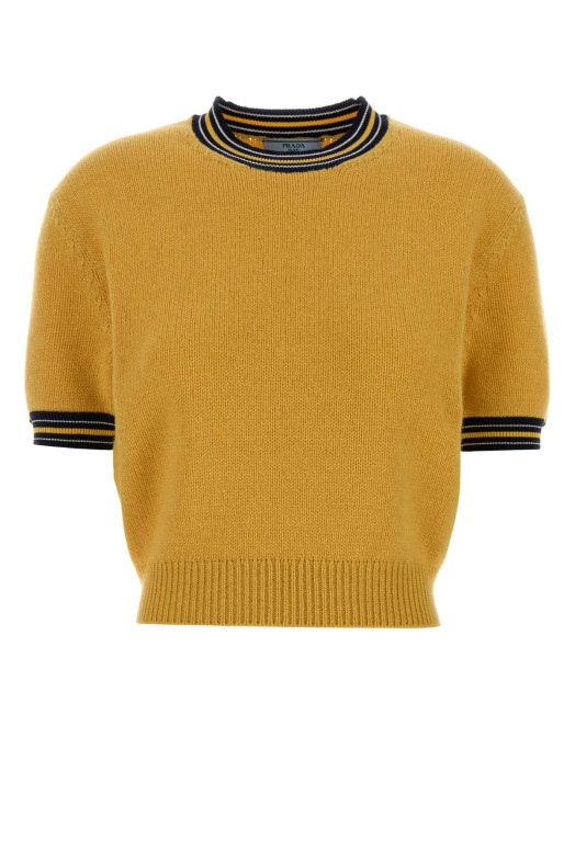 Yellow cashmere bled sweater PRADA (P24Z2ZSOOO19IJ)