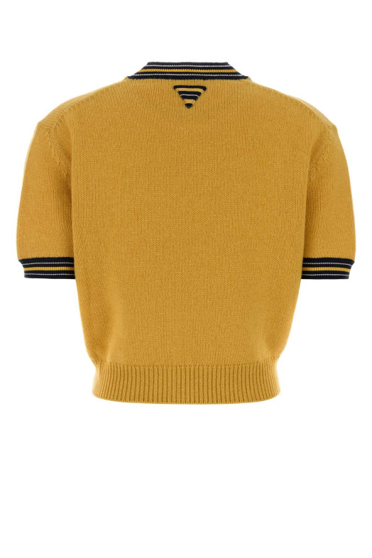 Yellow cashmere bled sweater PRADA (P24Z2ZSOOO19IJ)