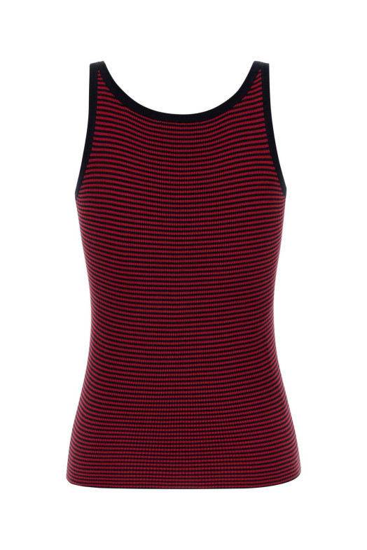 Шёлковая майка с вышивкой PRADA (P29A1OSWMO19BV)