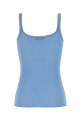 Light blue cotton tank top PRADA (P29B82SOOO17LA)