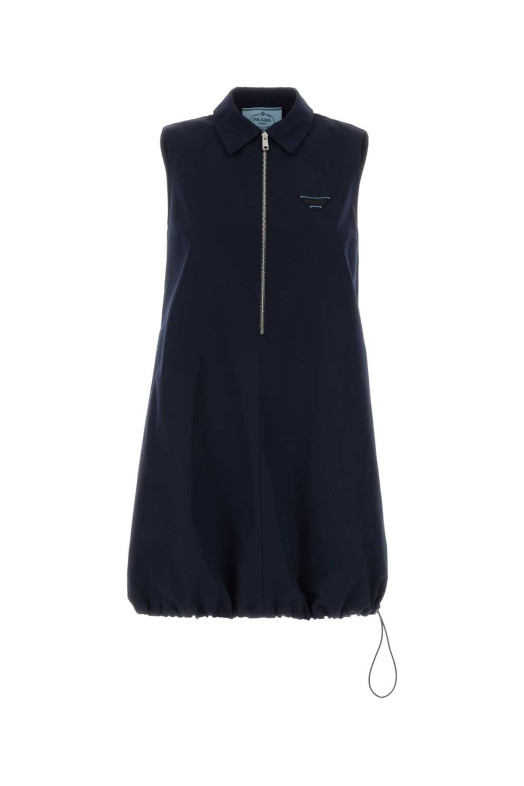 Navy blue poplin mini dress Blue PRADA (P3Q81SOOO187P)