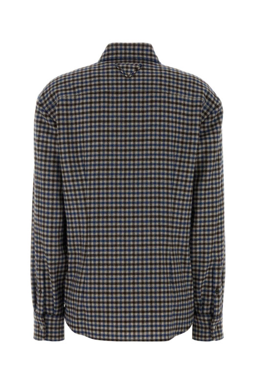 Embroidered wool shirt PRADA (P449HSOOO15R8)