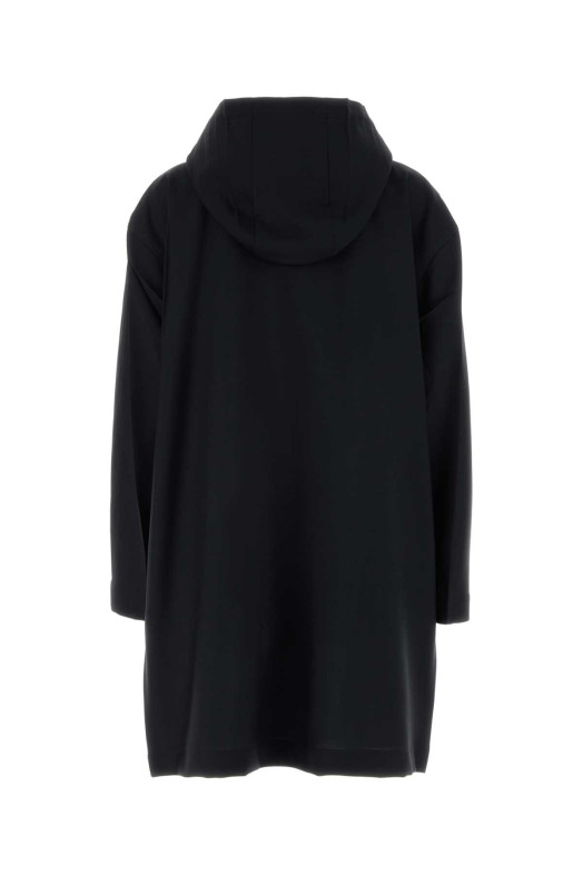 Navy blue mohair blend overcoat Blue PRADA (P620TSOOO19CY)