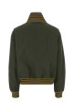 Army green poplin bomber jacket PRADA (P8032SOOO187P)