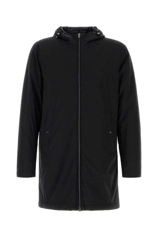 Black stretch nylon parka HERNO (PA00030UR12387SZ)