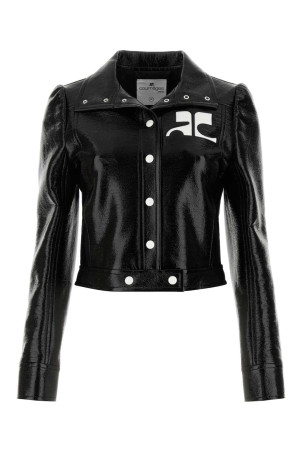 Black vinyl blazer COURREGES (PERCBL005VY0014)