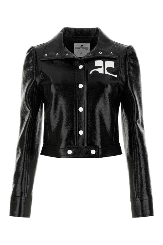 Black vinyl blazer COURREGES (PERCBL005VY0014)