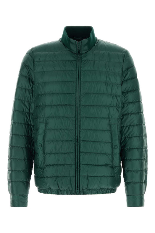 Bottle green nylon down jacket HERNO (PI001334U12020Z)