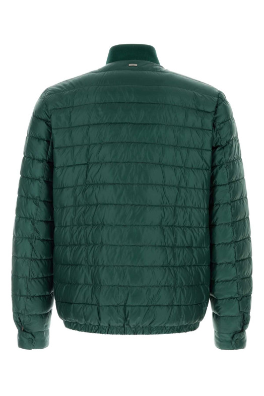 Bottle green nylon down jacket HERNO (PI001334U12020Z)