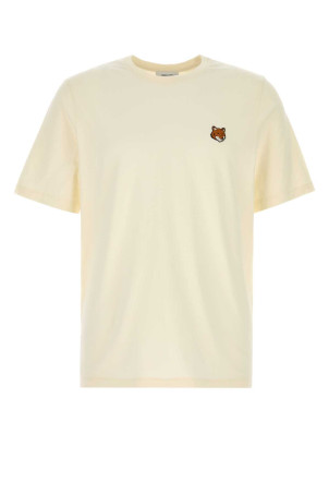 Ivory cotton t-shirt MAISON KITSUNE (PM00107KJ7026)