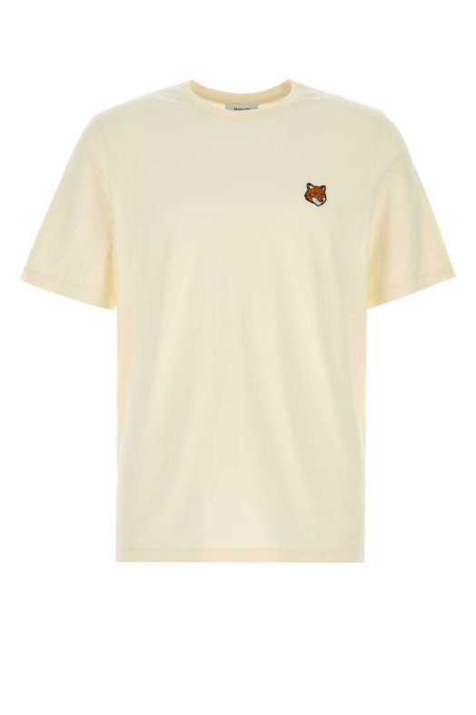 Ivory cotton t-shirt MAISON KITSUNE (PM00107KJ7026)