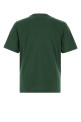Bottle green cotton t-shirt MAISON KITSUNE (PM00107KJ7026)