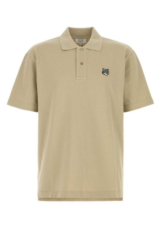 Khaki piquet polo shirt MAISON KITSUNE (PM00210KP0001)