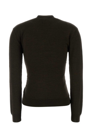 Dark brown wool and acrylic sweater LEMAIRE (PO0001LK087)