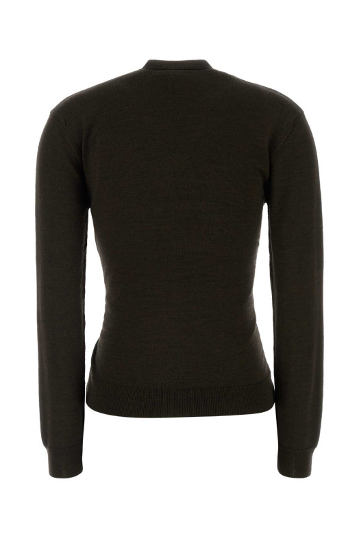 Dark brown wool and acrylic sweater LEMAIRE (PO0001LK087)